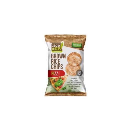 Rice Up, rýžové lupínky s příchutí pizzy, 60 g