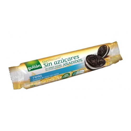 Gullón Twins sandwich - s krémovou náplní, bez přidaného cukru, 147 g