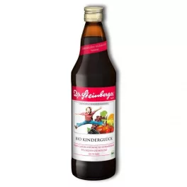   DR. STEINBERGER BIO KINDERGLÜCK – SMÍŠENÁ OVOCNÁ ŠŤÁVA BOHATÁ NA ŽELEZO (NEJEN) PRO DĚTI – 750 ML