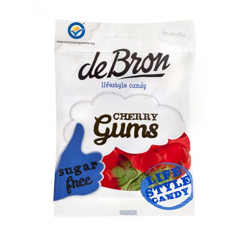 Želé bonbony bez cukru DeBron ''Cherry gums'' 90 g