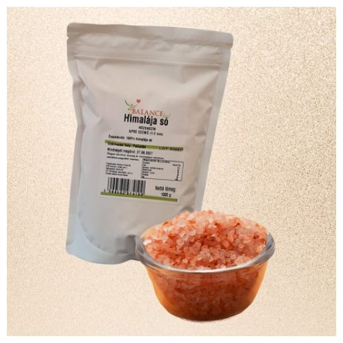 Himalájská sůl, růžová, jemně mletá, 1000 g/1 kg (1-2 mm)
