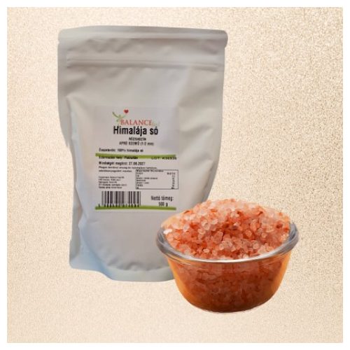 Himalájská sůl, růžová, jemně mletá, 500g (1-2 mm).