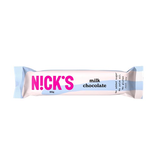 Nick's mléčná čokoláda (bez lepku a přidaného cukru) 25g