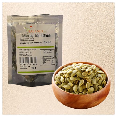 Dýňová semínka, bez skořápky, "tmavá", 100 g.