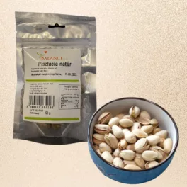 Pistácie, přírodní, oloupané, 60g.