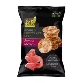   Rice up, rýžové lupínky o příchuti iberské šunky, 60g.