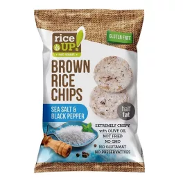   Rice up, slaná a kořeněná chuť rýžových chipsů, 60g.