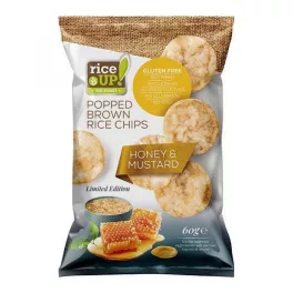   Rice up, rýžové lupínky s medovo-hořčičnou chutí, 60g.