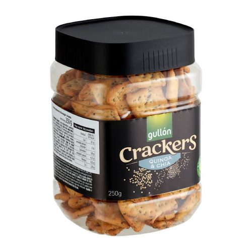 Gullon Cracker s chia semínky a quinoou, 250 g.