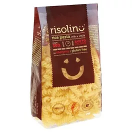 Risolino, rýžové těstoviny, Fusilli, bez lepku, 300g.