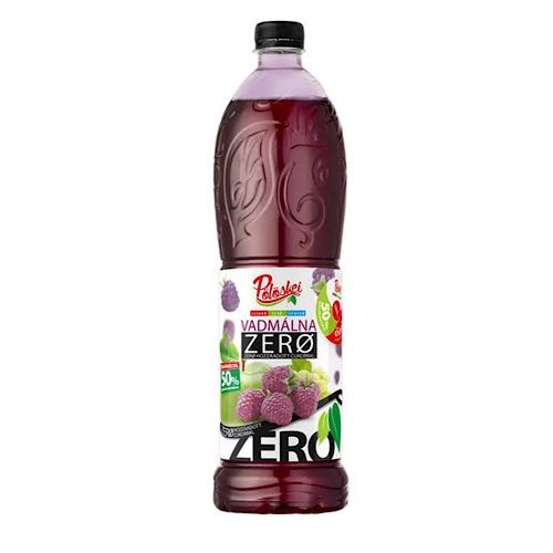 Pölöskei sirup, ZERO, malinová příchuť, 1 litr.