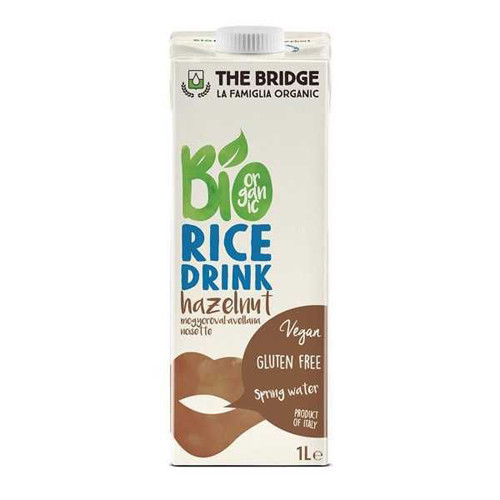 The Bridge Bio Rýžový nápoj s lískovými oříšky, 1000 ml.
