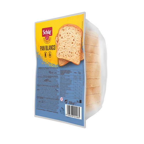 Chléb Schar Pan Blanco, bezlepkový, bezlaktózový, 250g.