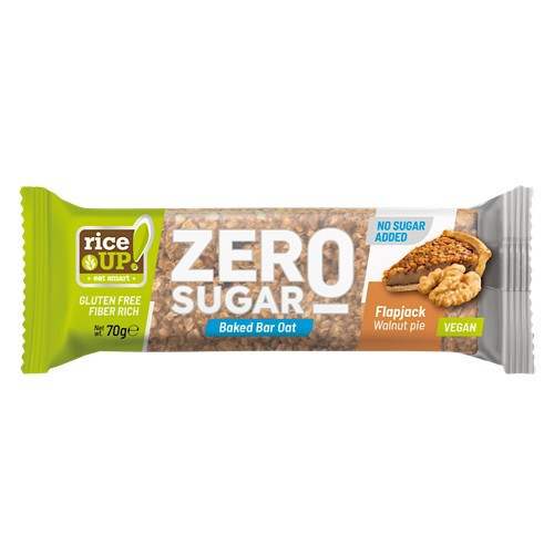 Rice up, Placiță Zero din ovăz, s ořechy, bez přidaného cukru, bezlepkové, 70g