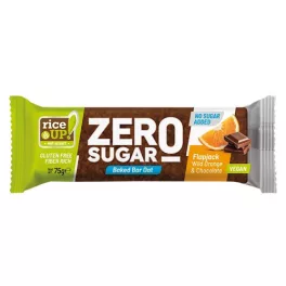   Rice up, Placiță Zero din ovăz, aromatizată cu portocală și ciocolată neagră, fără zahăr adăugat, fără gluten, 70g.