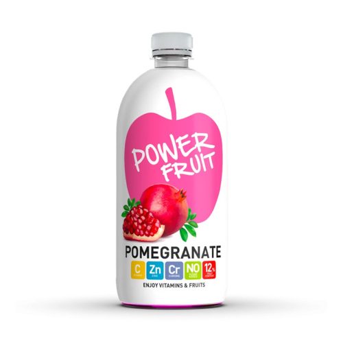 Nápoj Power Fruit s příchutí granátového jablka s přidanou vitamínem C, chromem a zinkem, 750 ml.