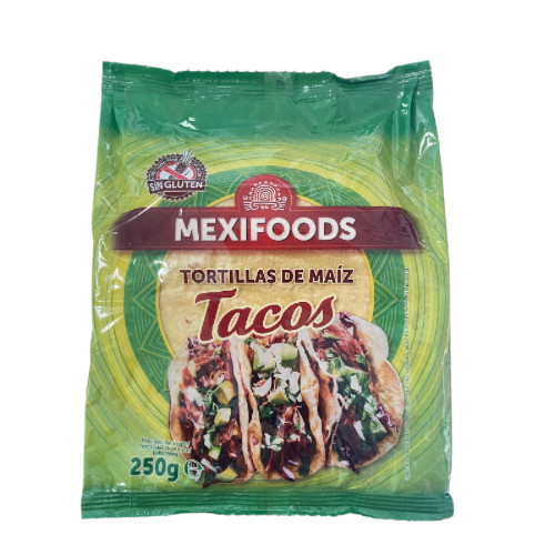 MEXIFOODS Tortilla - kukuřičná, bezlepková, 16 cm, 250 g (10 ks/bal) 