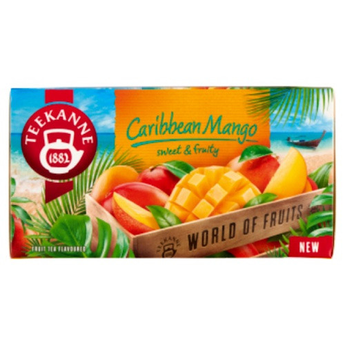 Teekanne, WOF Caribbean, Ovocný čaj s příchutí manga, 45 g