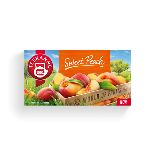 Teekanne, WOF, Sweet Peach, ovocný čaj s příchutí broskví, 45 g