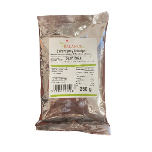 Holandský kakaový prášek, nízký obsah tuku, 10-12%, 250 g