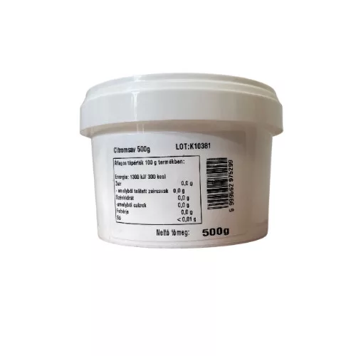 Citromsav, dobozban, 500g