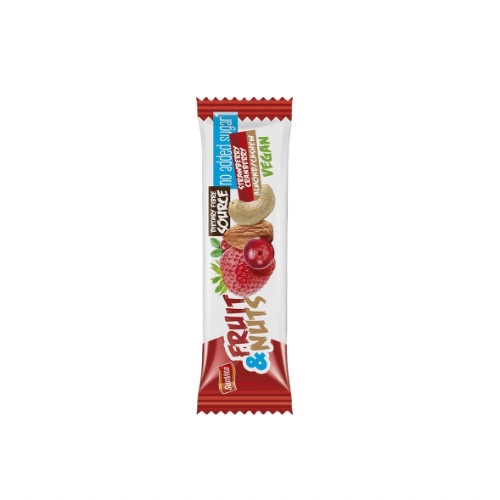 Sunvita gyümölcsszelet epres-vörösáfonyás kesuval-mandulával 30 g