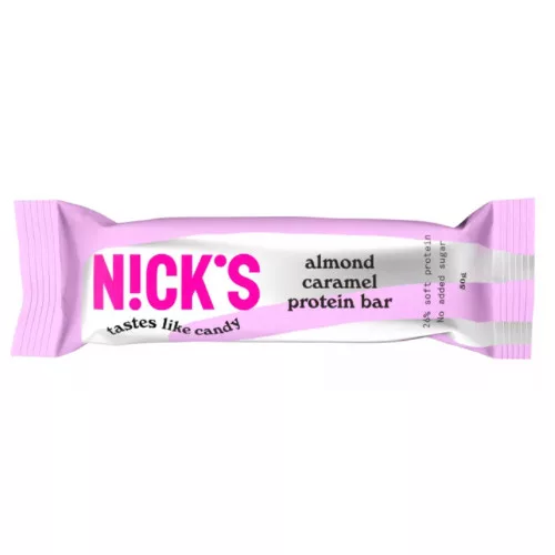 Nick's Almond caramel/mandulás karamellás proteinszelet 50 g