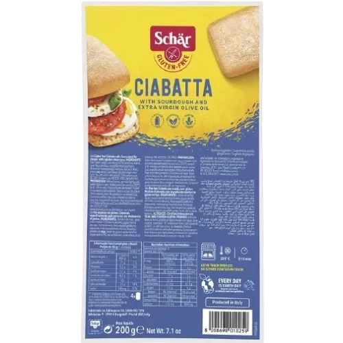 Schär Ciabatta elősütött zsemlék, 200 g
