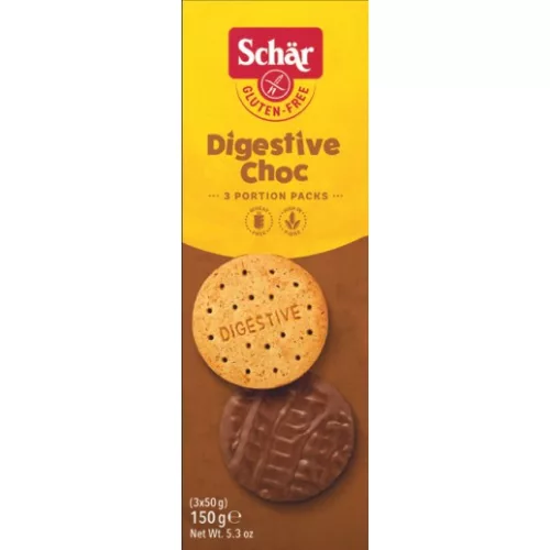 Gullón Digestive Choco - bezcukrové, otrubové sušenky namočené v čokoládě, 270g.