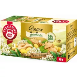 Teekanne Ginger Elderfl. bodzavirág íz. gyömbértea, 35 g