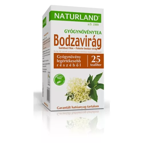 Naturland Bodzavirág tea filteres 25x1 g