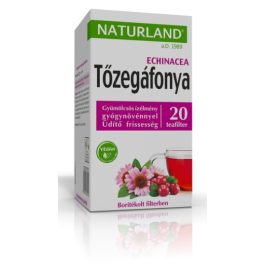 Naturland Tőzegáfonya-Echinacea gyümölcstea 20x2 g