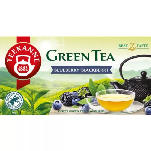 Teekanne Green tea, Blueberry-Blackberry Áfonya-Szeder ízesítésű zöld tea, 35 g