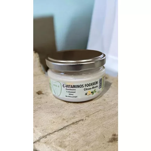 Eco-Z C-vitaminos fogkrém, banános, üveges, 75 ml