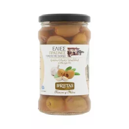BRETAS Olajbogyó - zöld, fokhagymával töltött  300 g