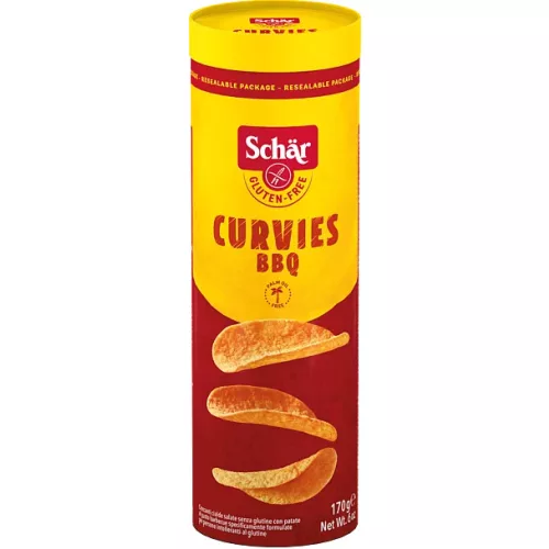 Schär Curvies chips BBQ, 170 g
