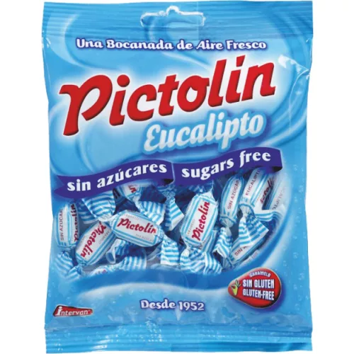 Pictolin eukaliptusz cukorka hozzáadott cukor nélkül, gluténmentes, 65 g