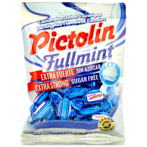 Pictolin Fullmint mentol-eukaliptusz cukormentes cukorka édesítőszerrel, 65 g