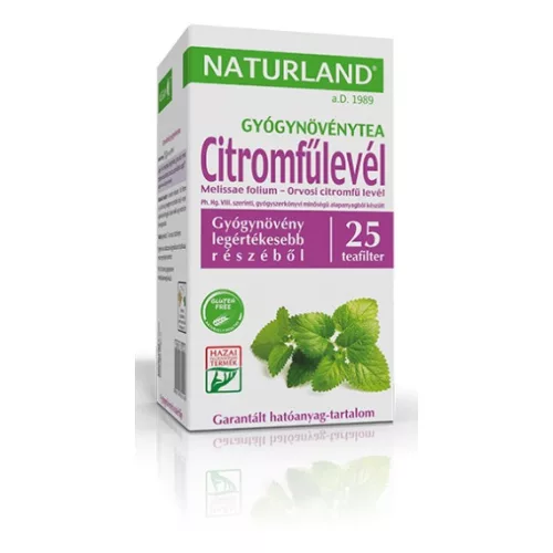 Naturland Čaj z listů meduňky lékařské, porcovaný 25 x 1 g