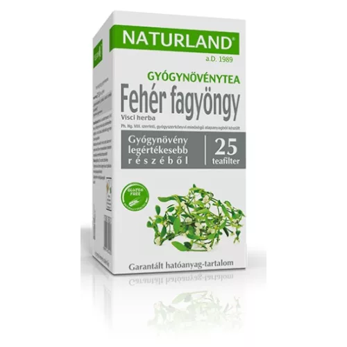 Naturland Čaj z bílého jmelí, nálevové sáčky 25 × 1,5 g