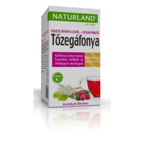 Naturland Premium čajová směs s brusinkou, listy borůvky a natí řebříčku 20 × 1,2 g