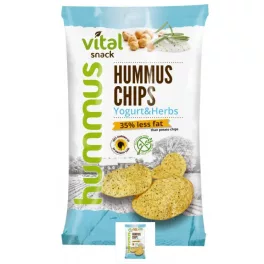   VitalSnack hummusové chipsy s jogurtovo-bylinkovou příchutí 65 g
