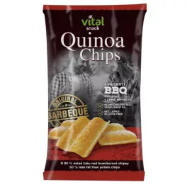VitalSnack quinoa chipsy s BBQ příchutí, 65 g